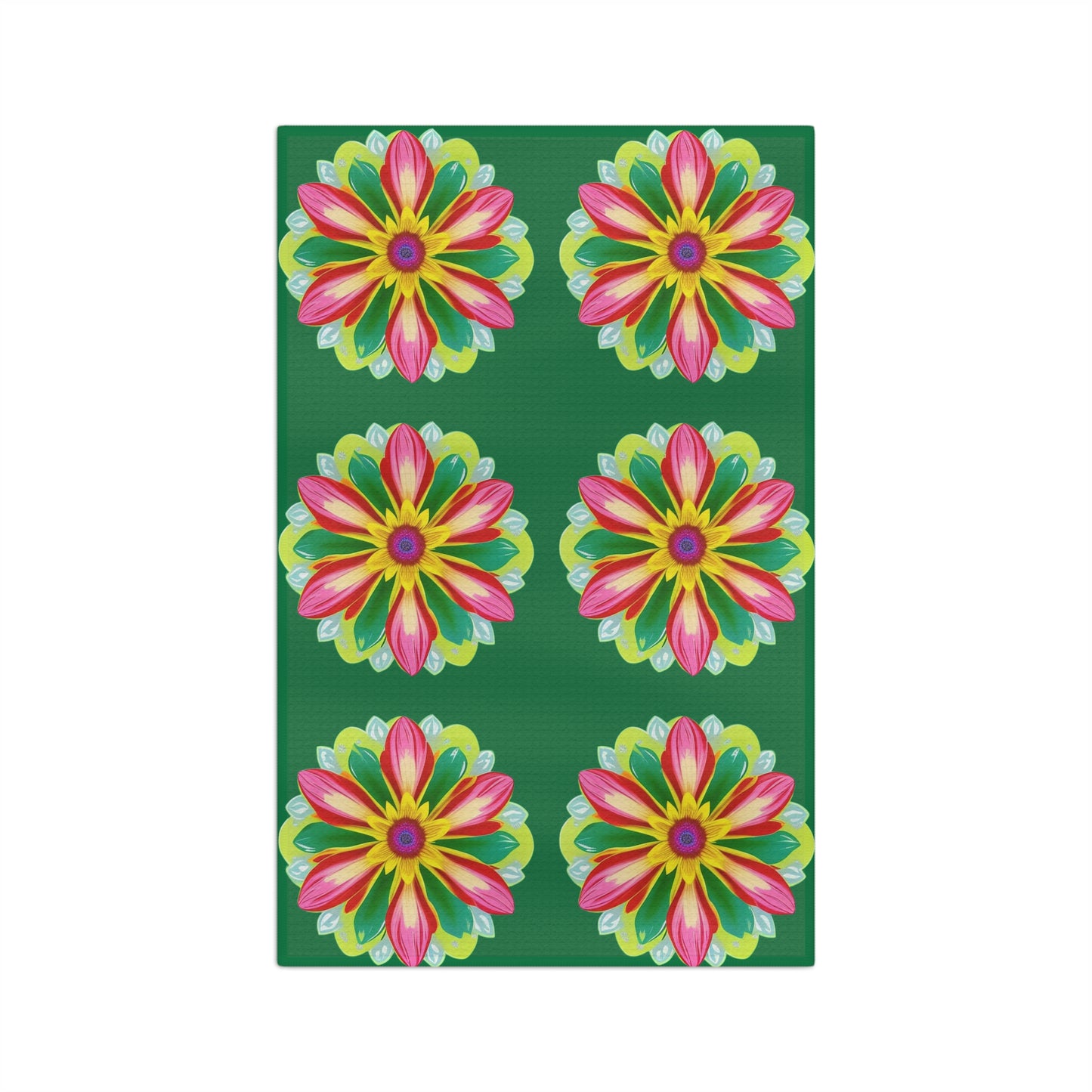 Big Flower Power Tea Towel