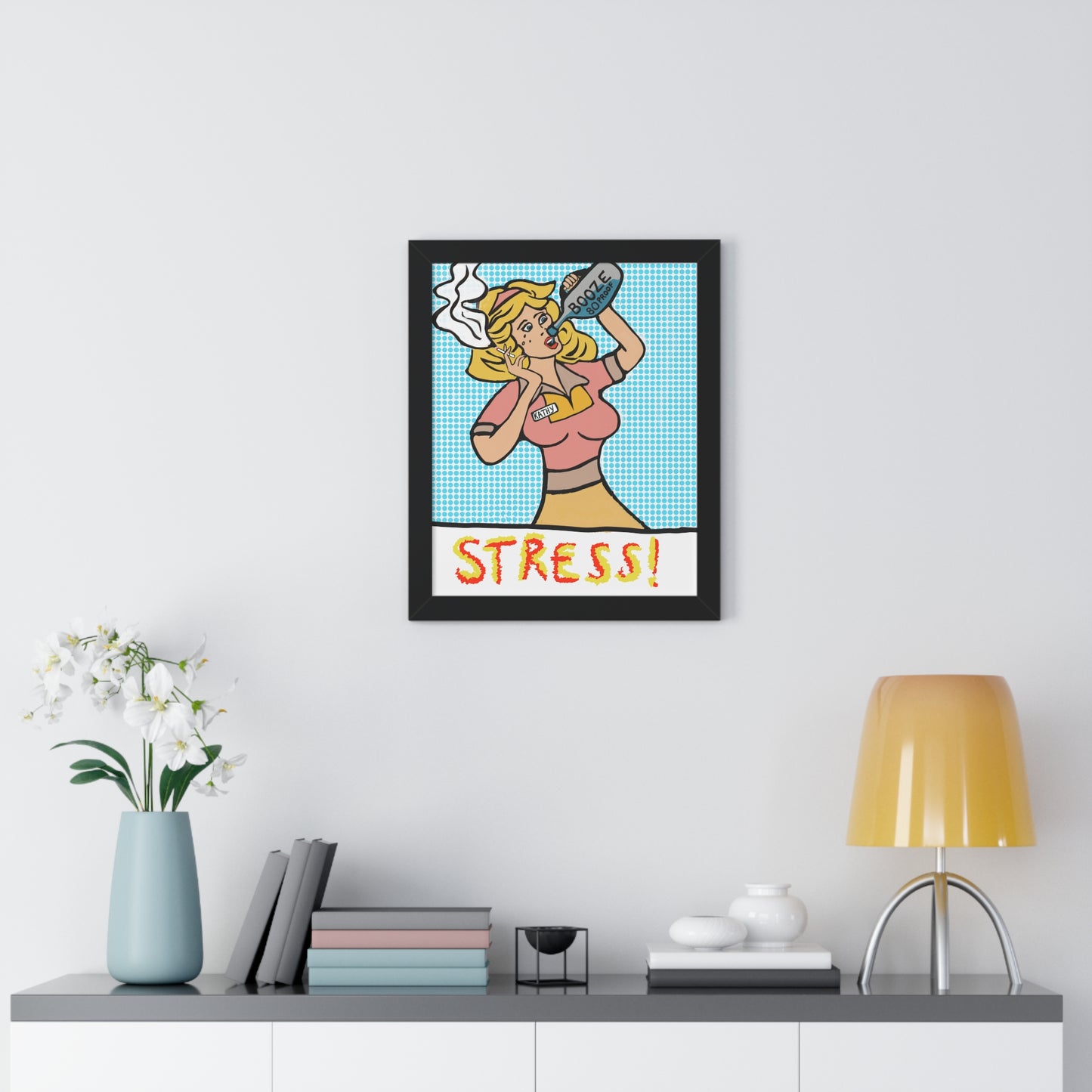 Kathy is Stressed! Framed Poster