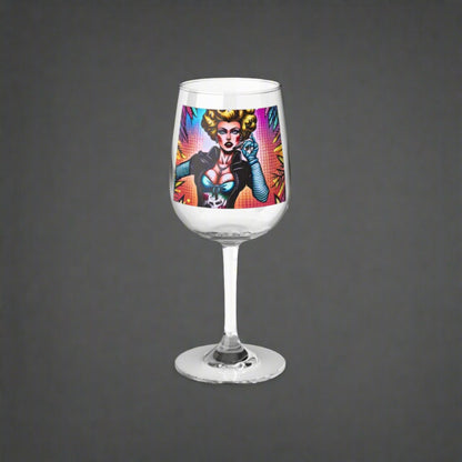 Punk Rock Marie Antoinette Wine Glass