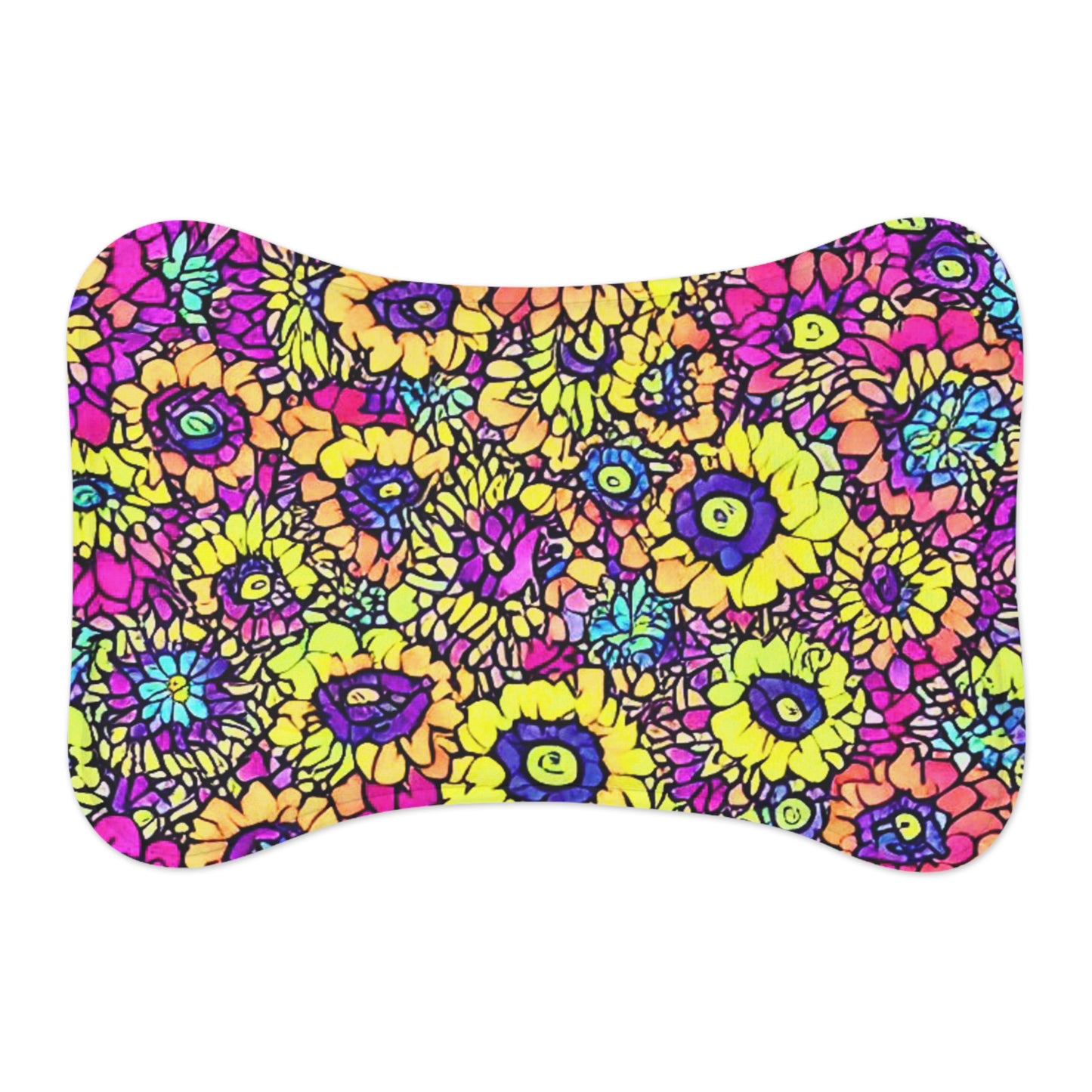 Flower Power Pet Feeding Mat