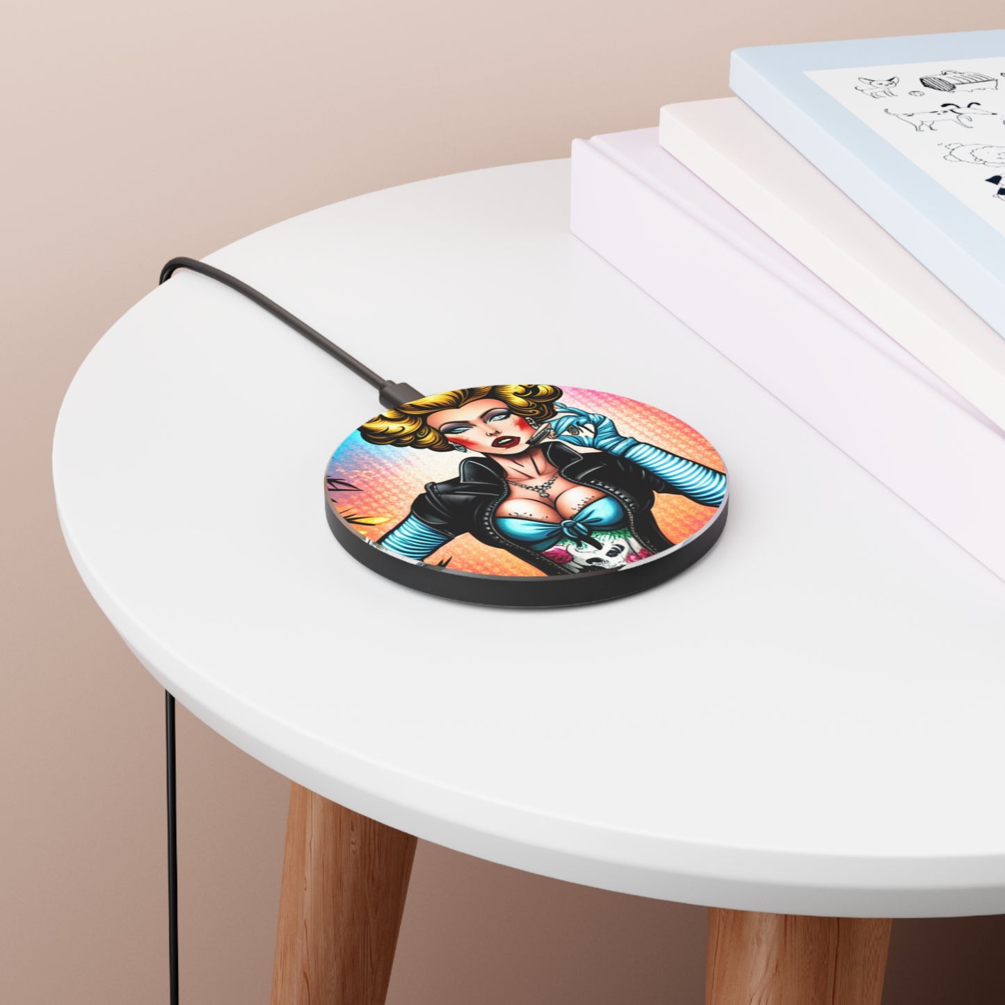 Punk Rock Marie Antoinette Wireless Charger