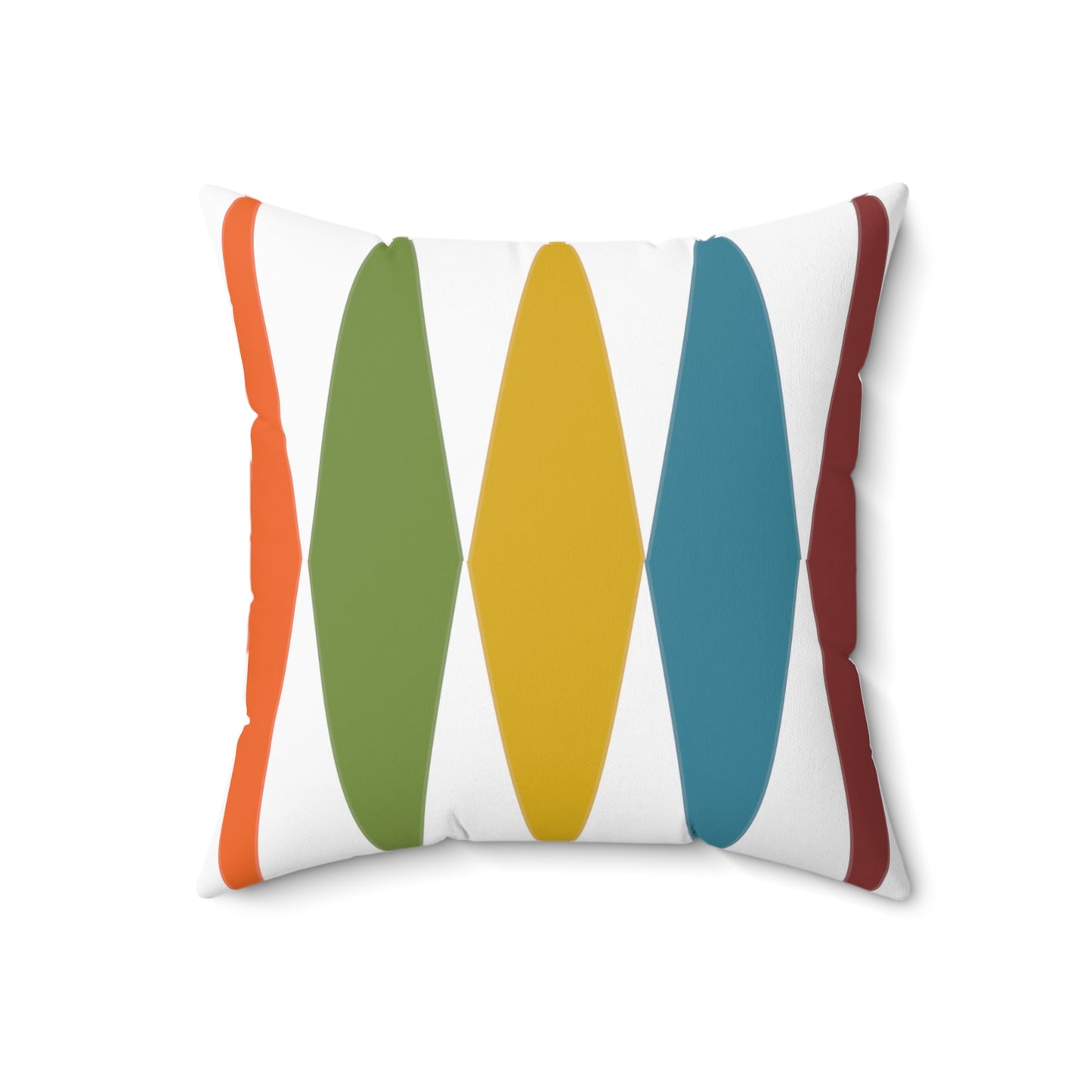 Square Pillow in Bold Mid-Century Modern