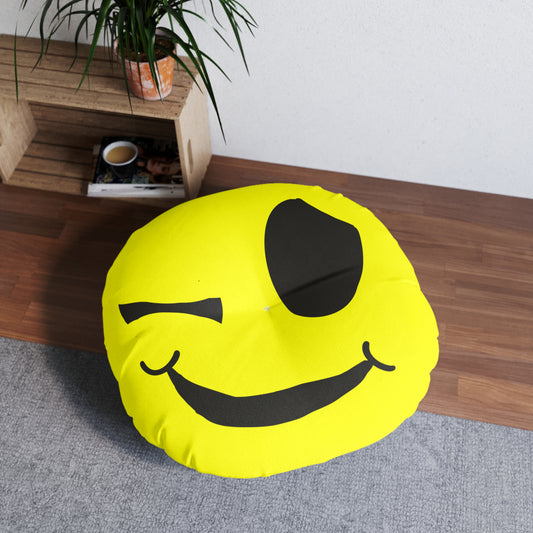 80s Mr. Too Happy Tufted Floor Pillow