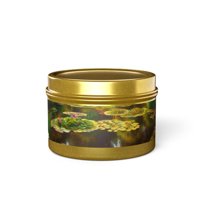 Lily Pond Tin Candle