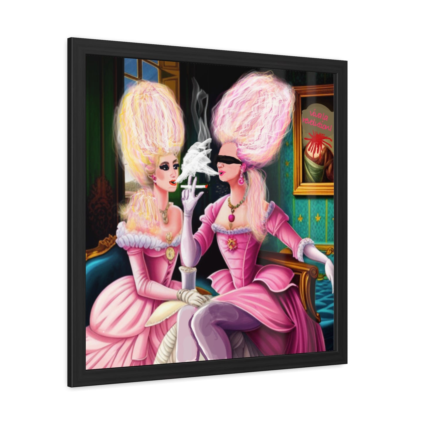 Marie Antoinette and Princess de Lamballe Share A Smoke