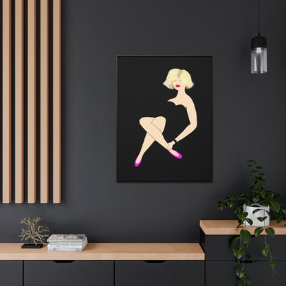 The Little Black Dress Artwork Framed Gallery Wrap