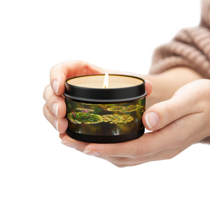 Lily Pond Tin Candle