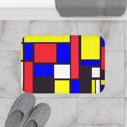 Color Block 60s Bath Mat