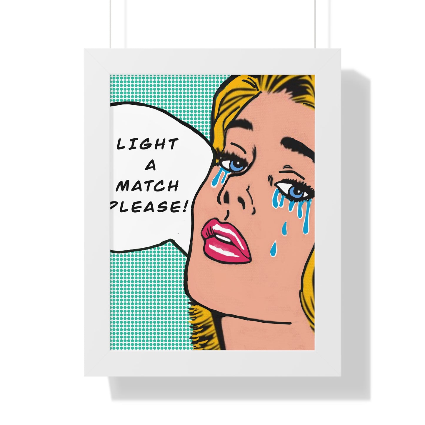 Pop Art Potty Humor Framed Vertical Poster