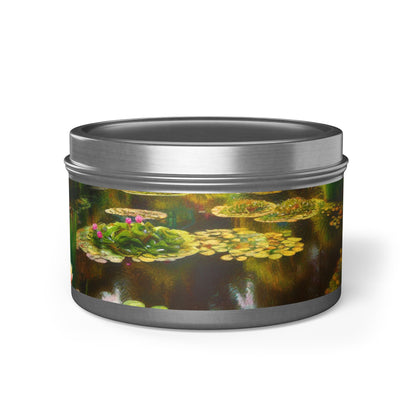 Lily Pond Tin Candle