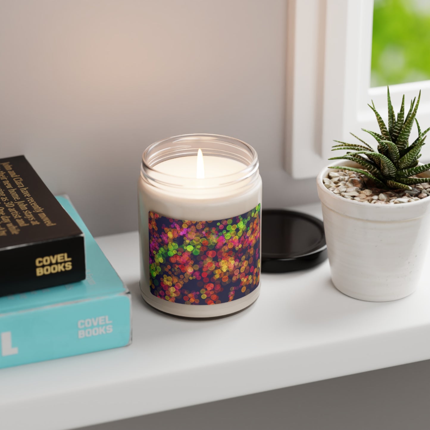 Bokeh Lights Candle