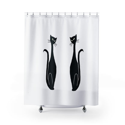 Two Cool Cats Shower Curtain