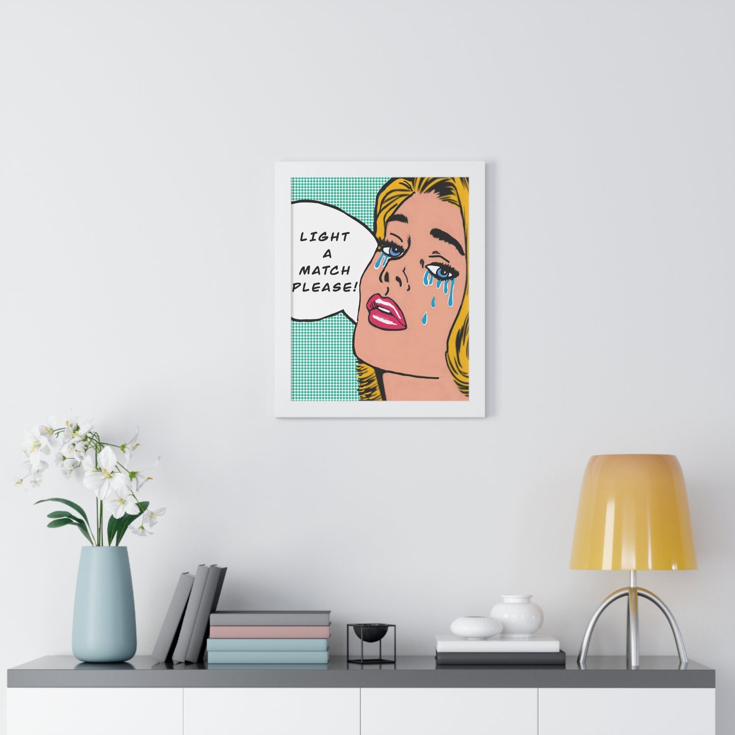 Pop Art Potty Humor Framed Vertical Poster