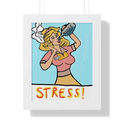 Kathy is Stressed! Framed Poster