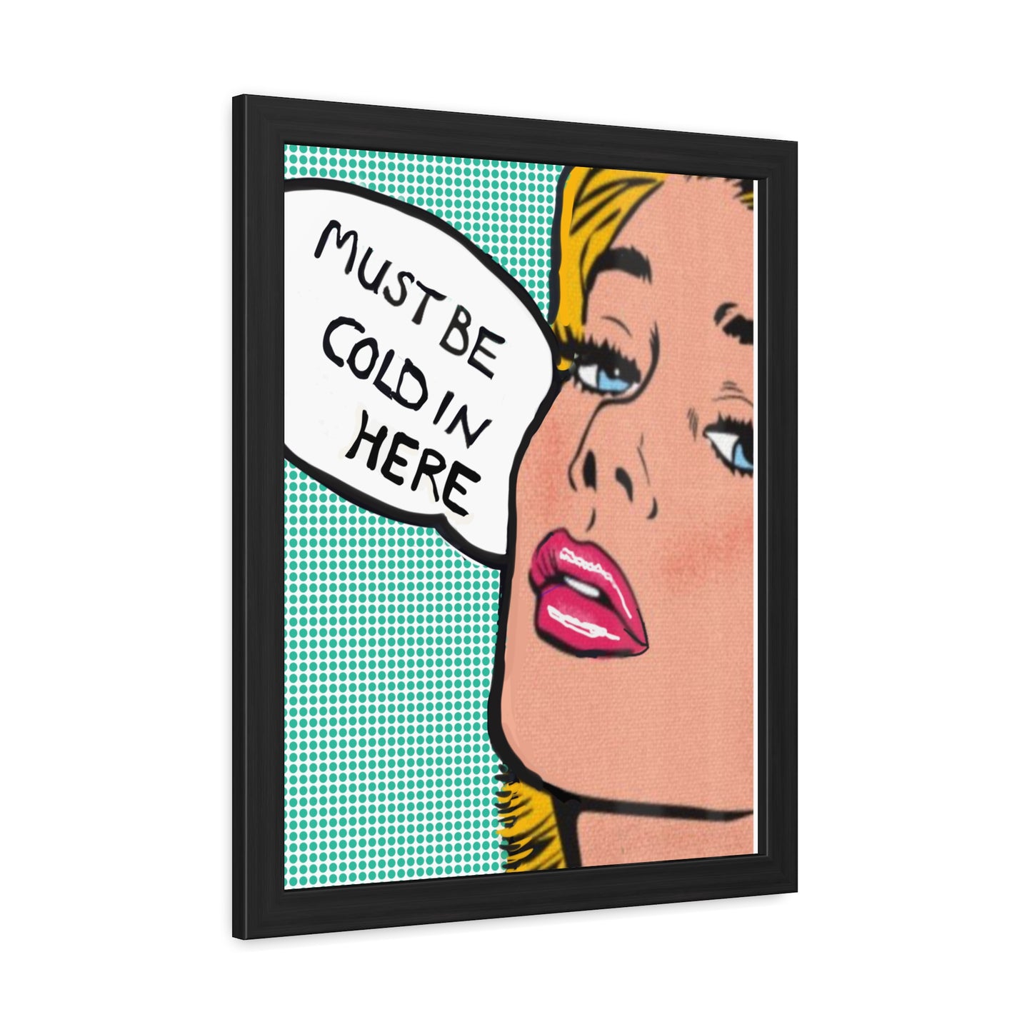 Sassy Woman In A Framed Poster For The Bathroom