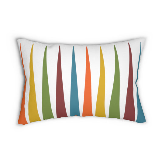 Lumbar Pillow in Bold Mid-Century Modern