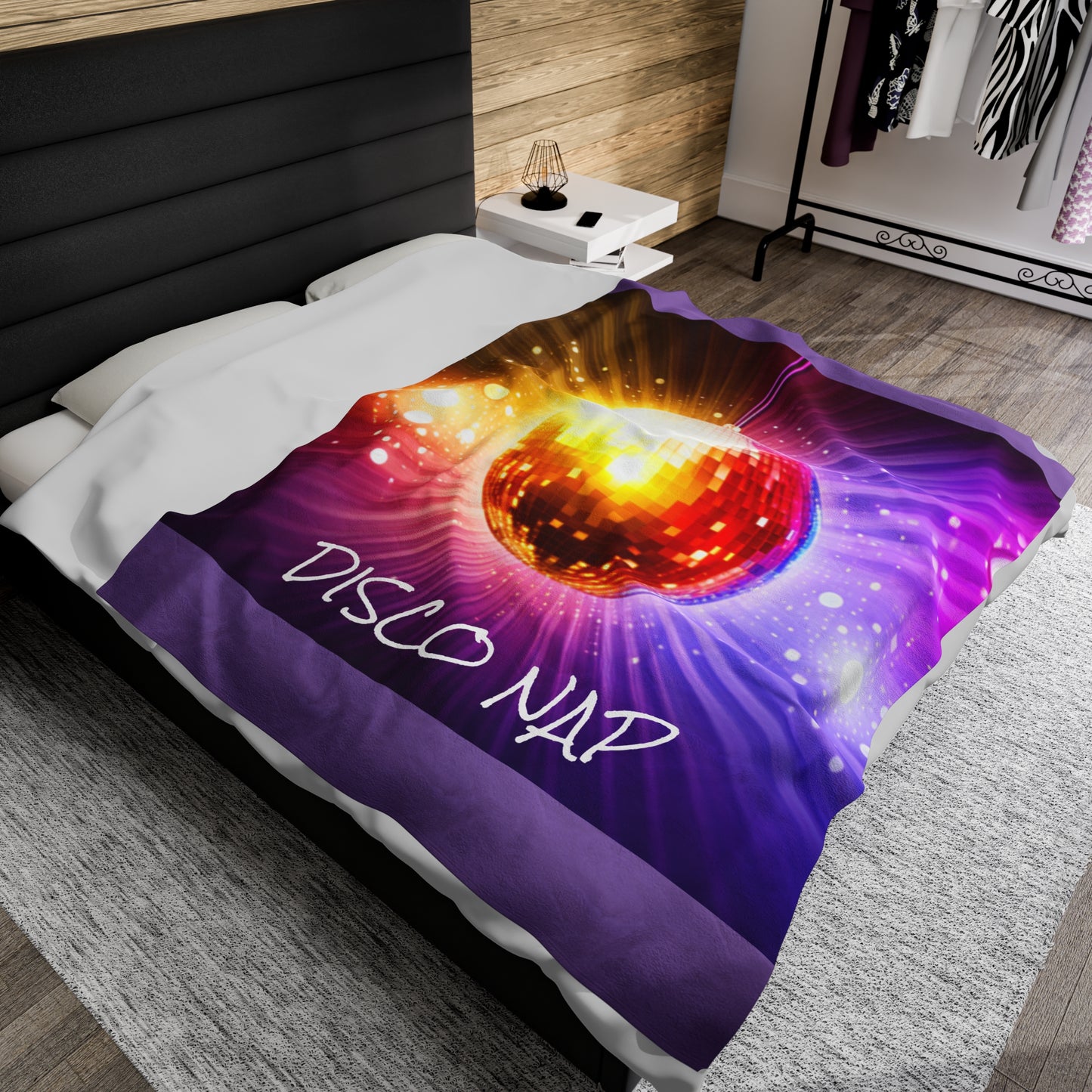 Disco Nap Velveteen Plush Blanket