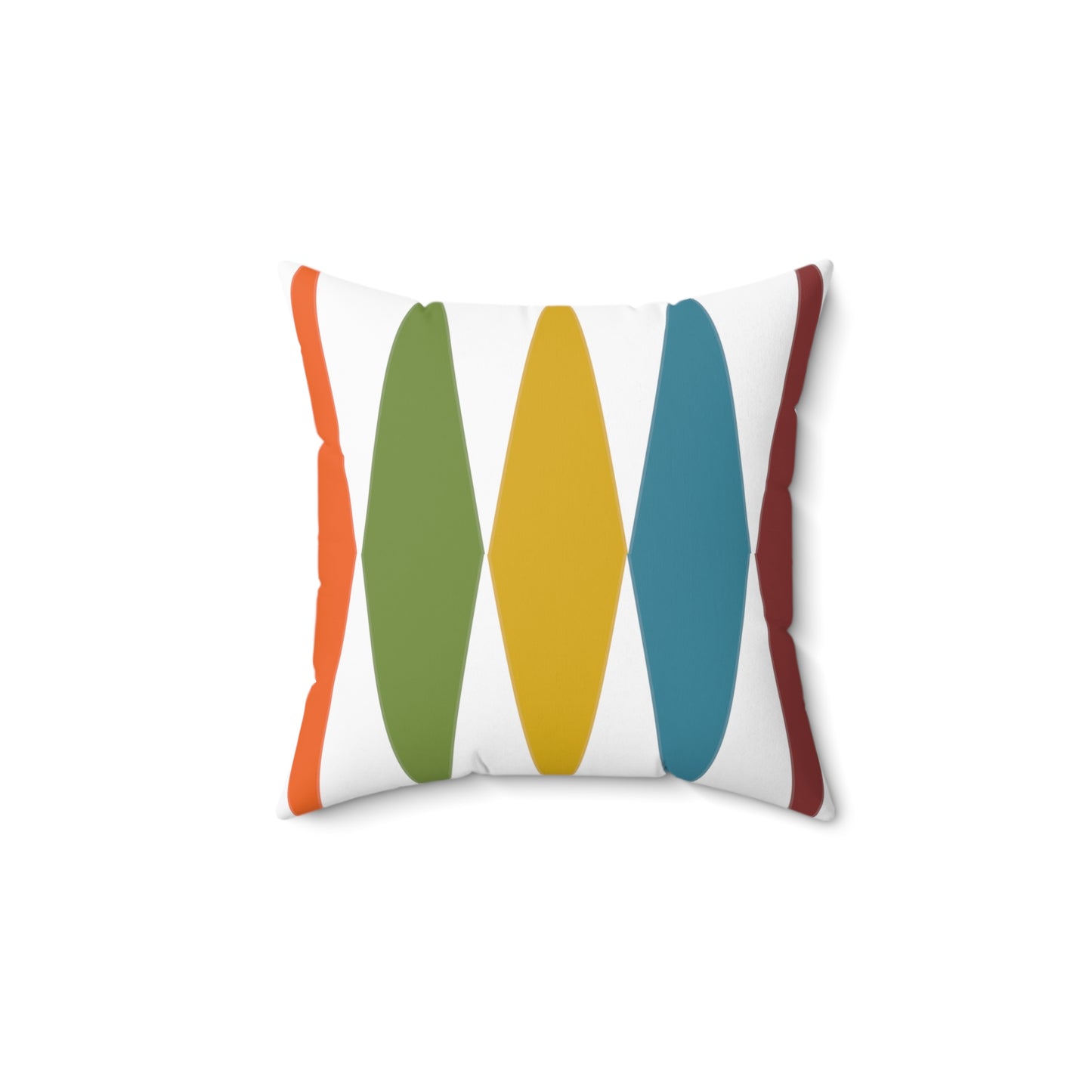 Square Pillow in Bold Mid-Century Modern