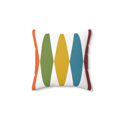 Square Pillow in Bold Mid-Century Modern