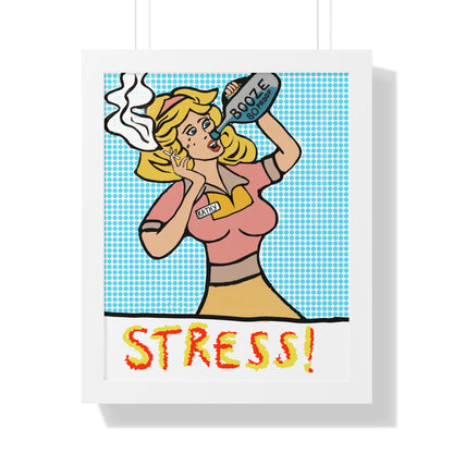 Kathy is Stressed! Framed Poster