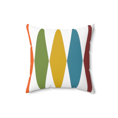 Square Pillow in Bold Mid-Century Modern