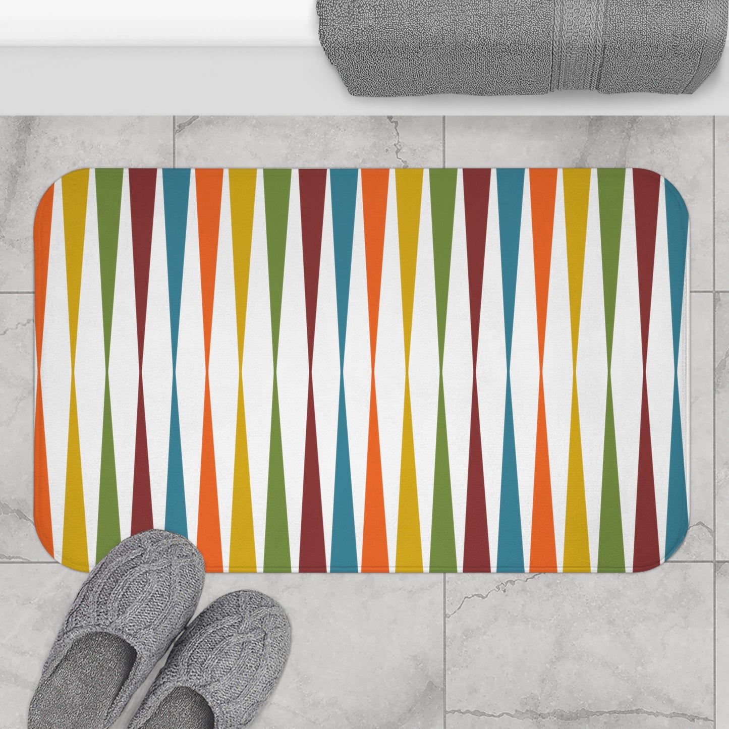 Bold Retro Bath Mat