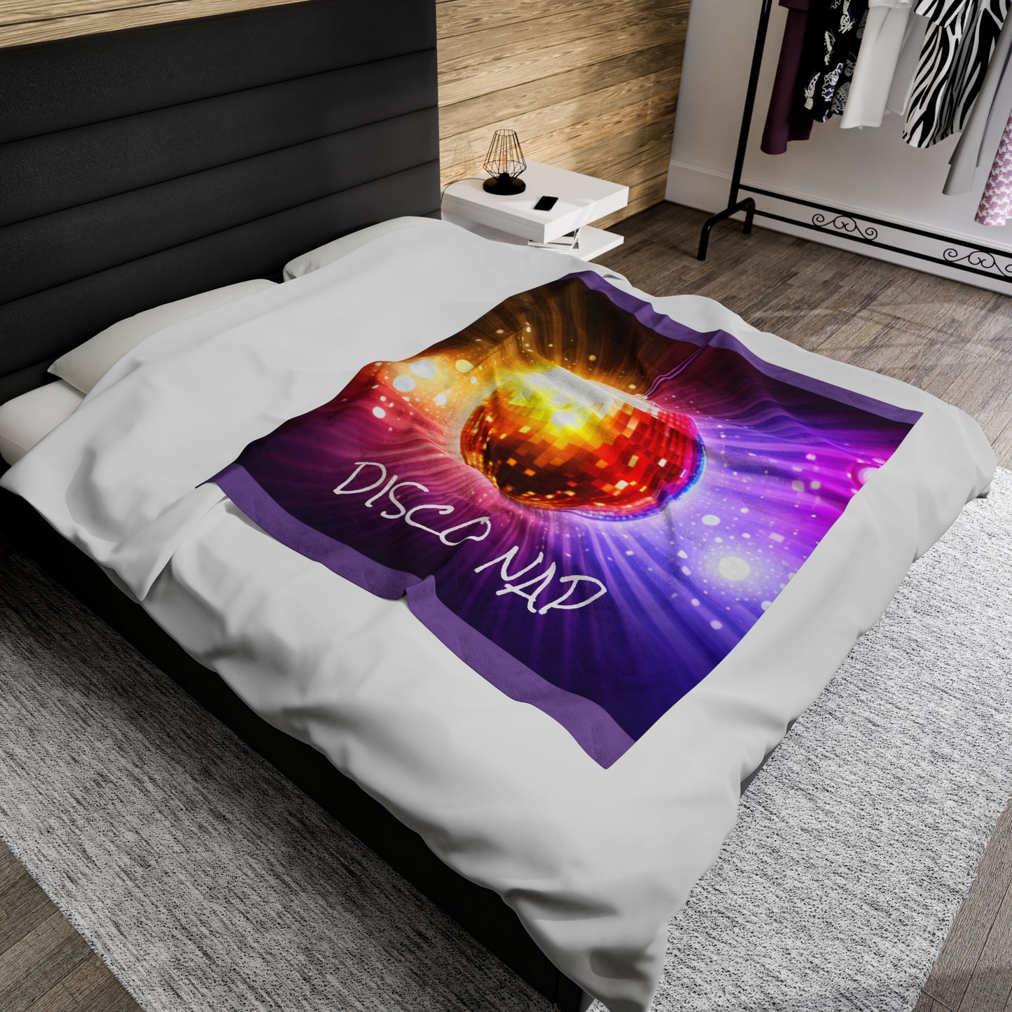 Disco Nap Velveteen Plush Blanket