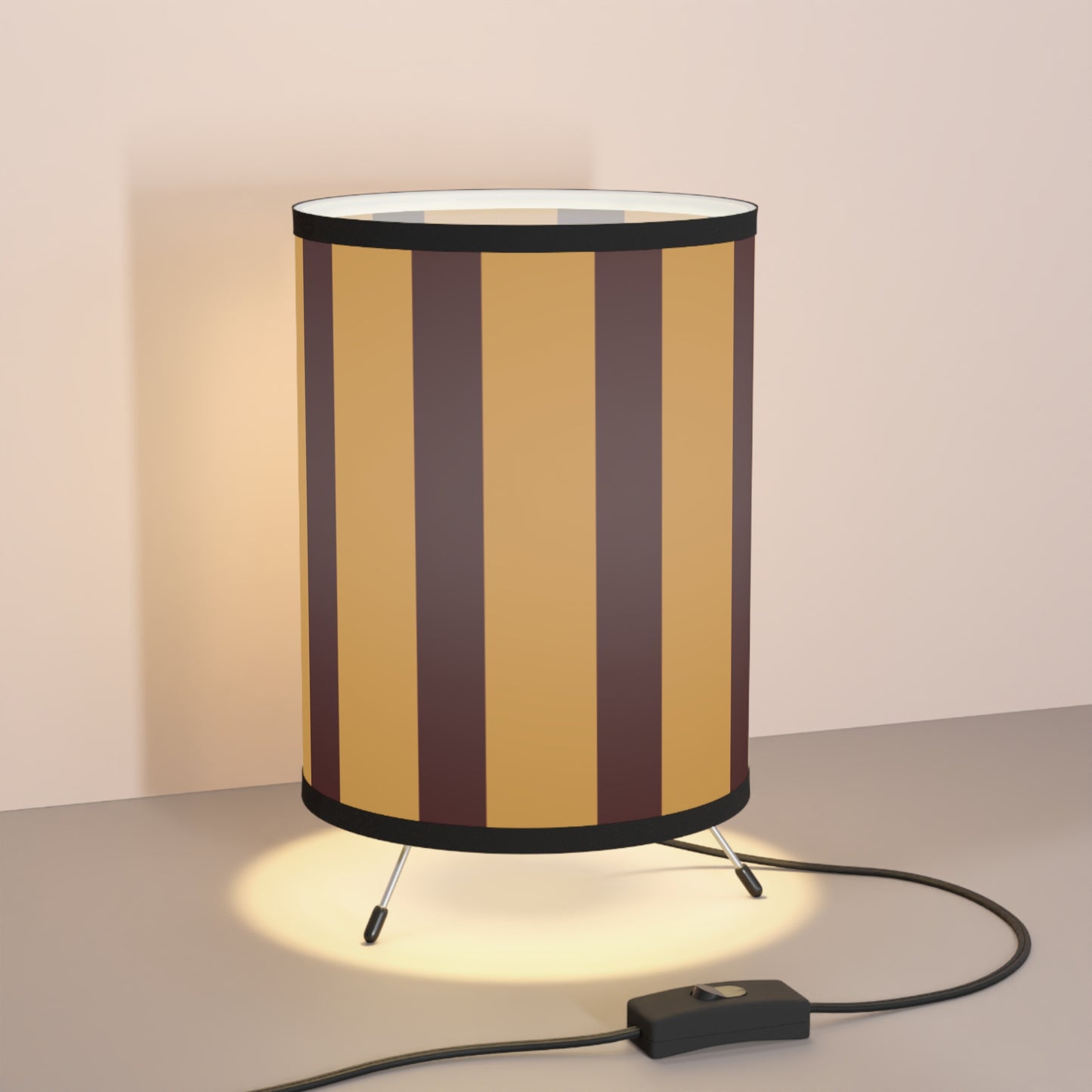 Striped Tripod Lamp