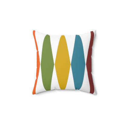 Square Pillow in Bold Mid-Century Modern