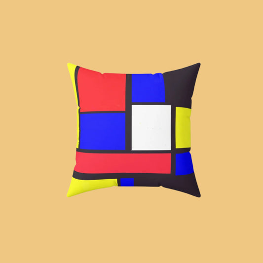 Color Block 60s Style Pillow