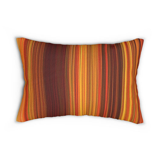 Lines of Gold Lumbar Pillow