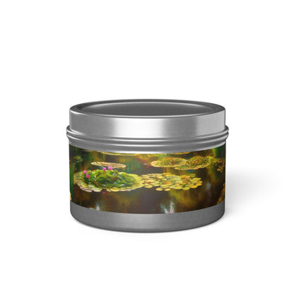 Lily Pond Tin Candle