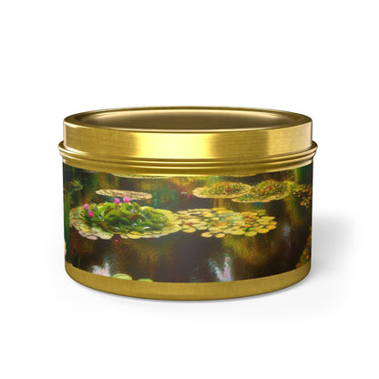 Lily Pond Tin Candle