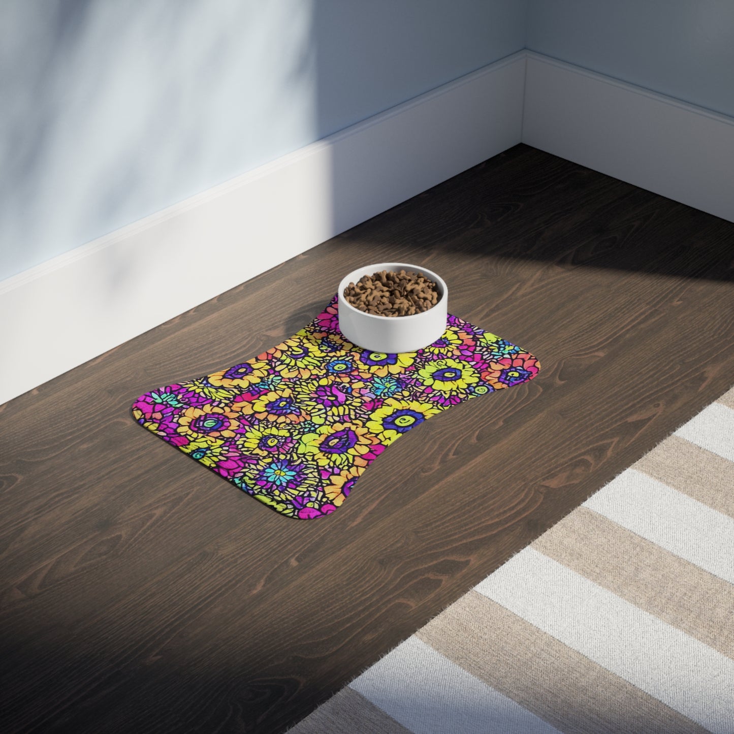 Flower Power Pet Feeding Mat