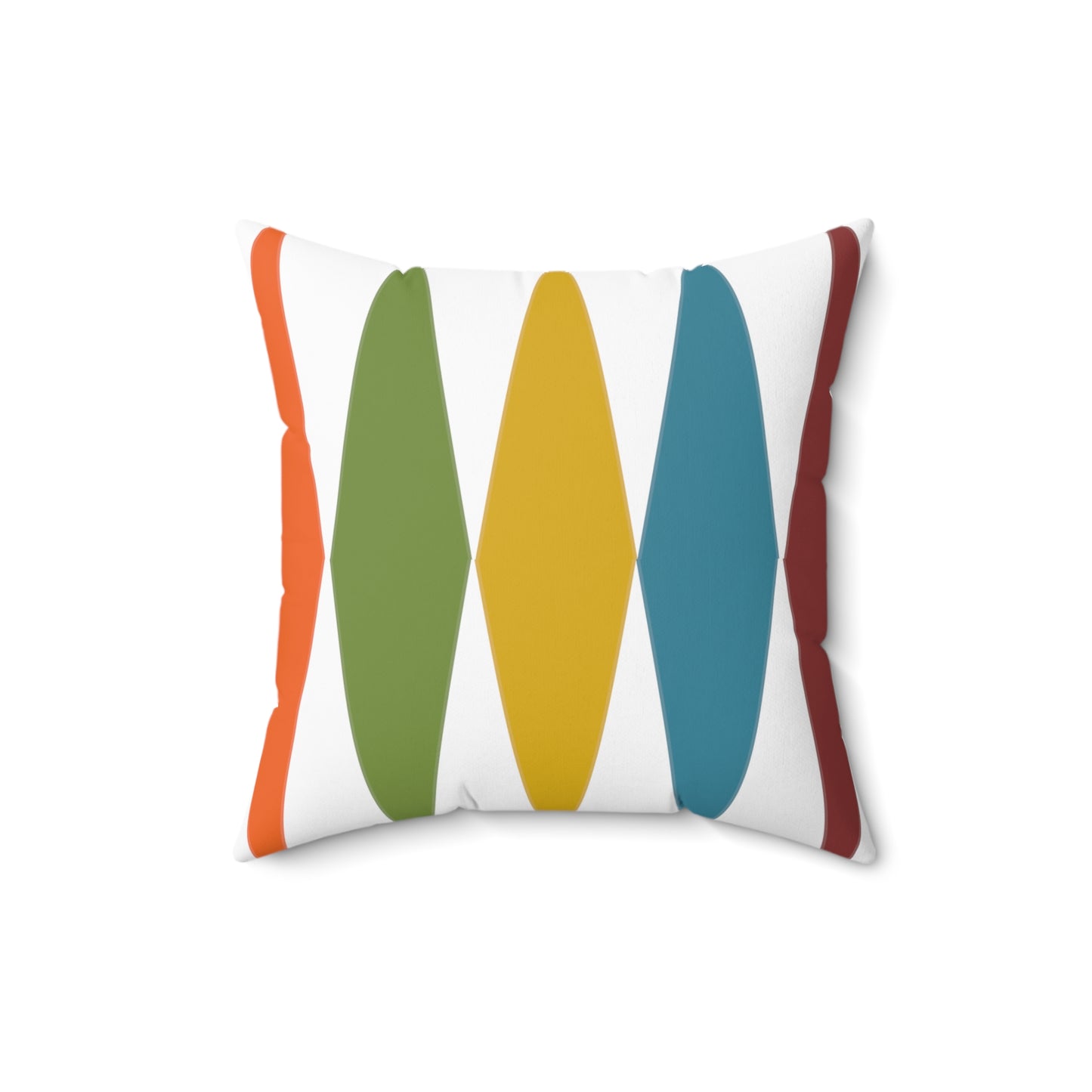 Square Pillow in Bold Mid-Century Modern