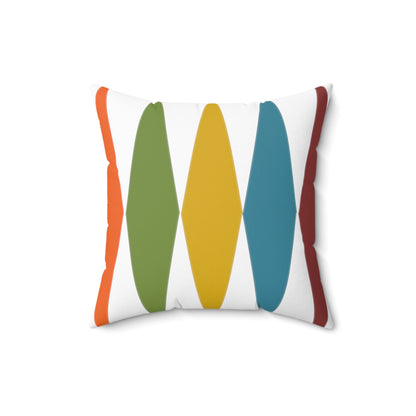 Square Pillow in Bold Mid-Century Modern