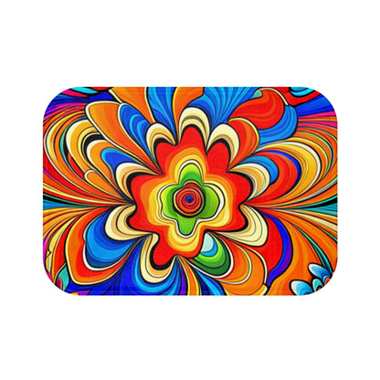 Psychedelic 60s Bath Mat