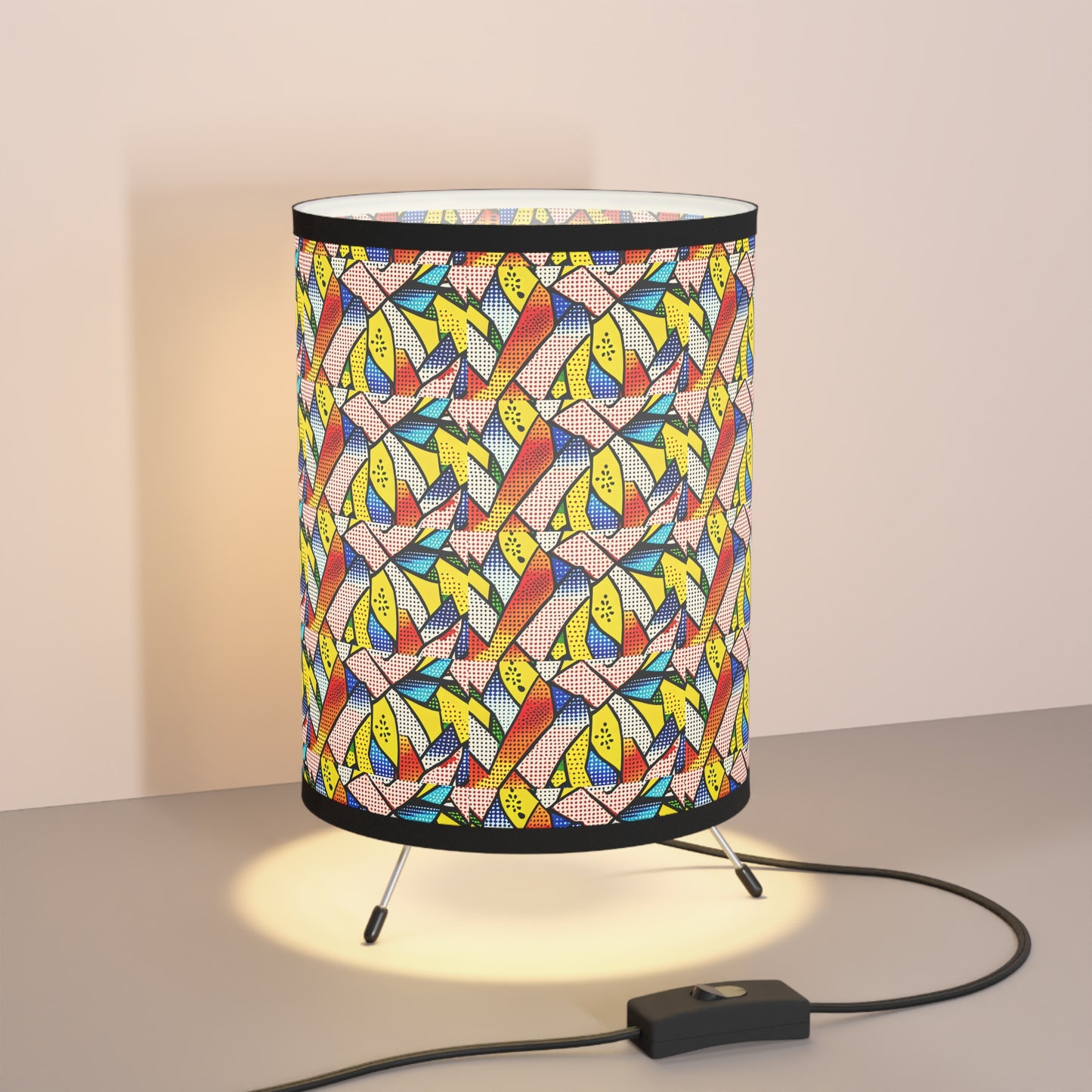 Pop Art Inspired Tripod Lamp