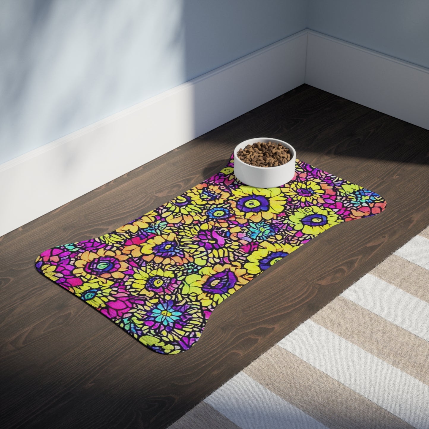 Flower Power Pet Feeding Mat