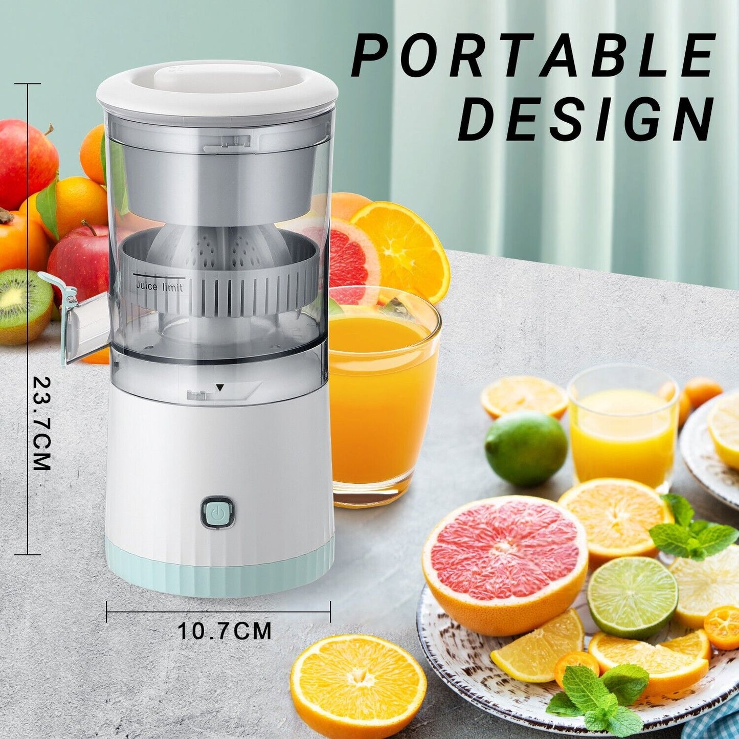 Citrus Juicer Lemon Squeezer Orange Juice Fruit Machine Kitchen USB Charging Gym