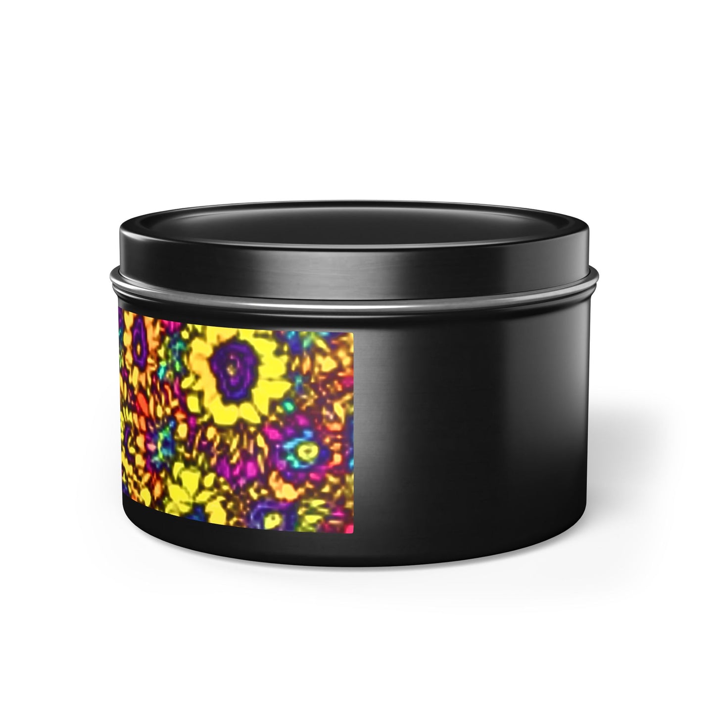 Flower Power Tin Candles