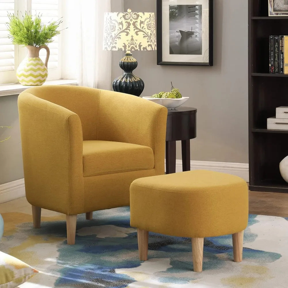 Luxe Chair with Ottoman