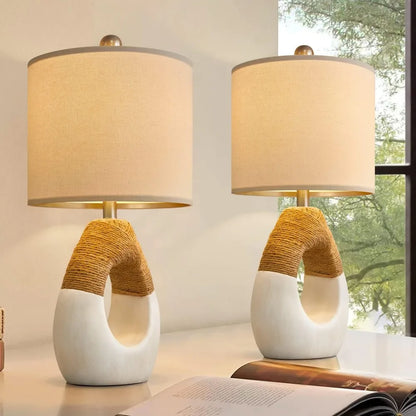 Boho Table Lamps Set of 2