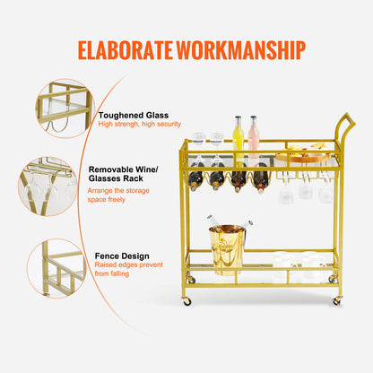 Gilded Bar Cart