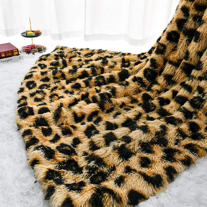 Luxury leopard Throw Blanket