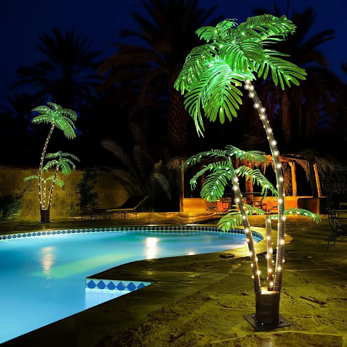 Lighted Palm Tree