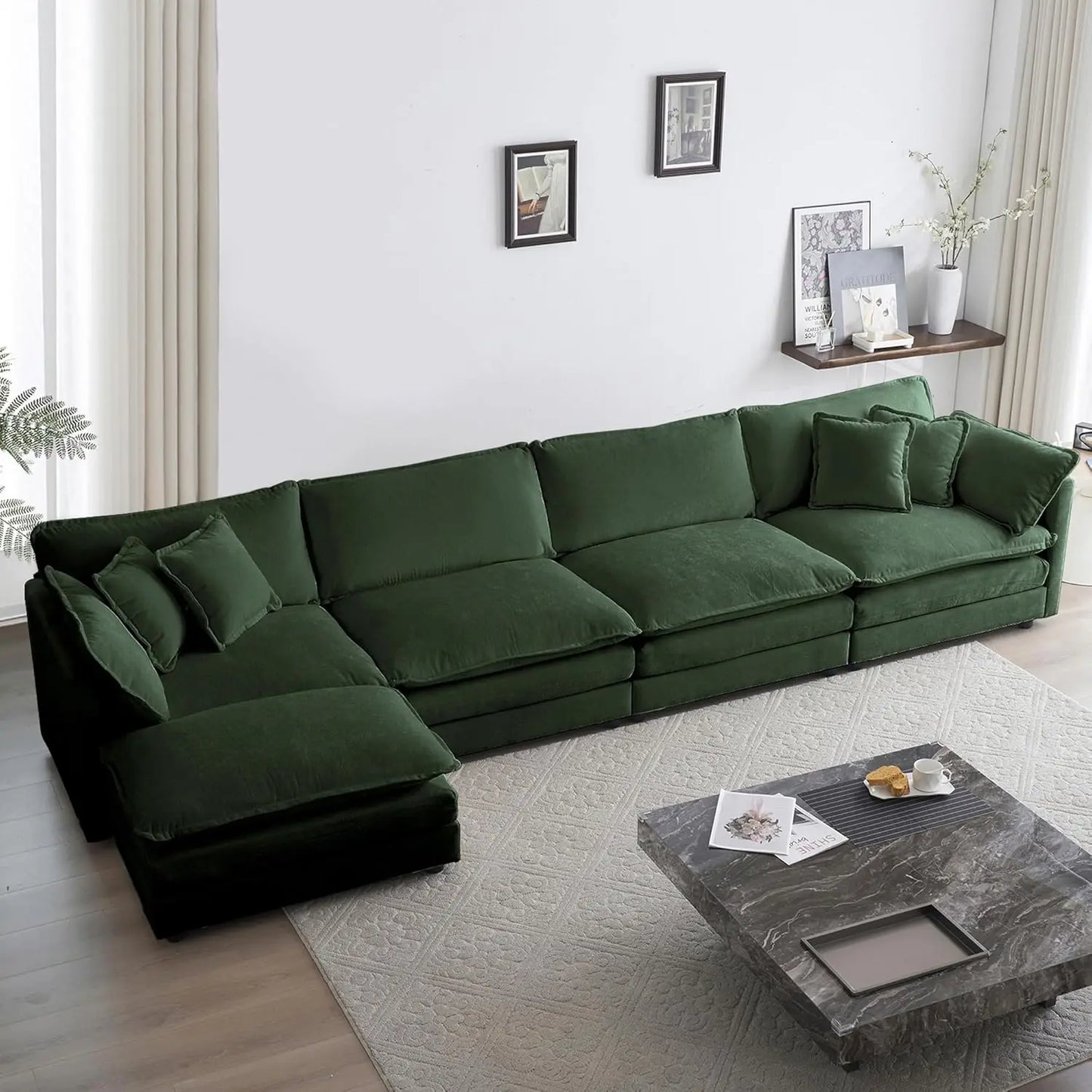 Deep Seat Sectional Sofa