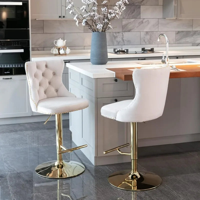 Barstools with Gold Legs Set of 2