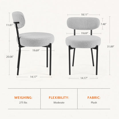 Ergonomic Dining Chairs Set of 2