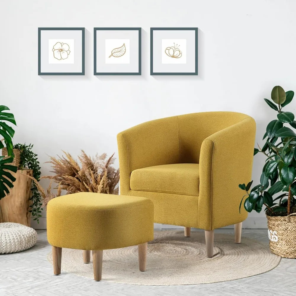 Luxe Chair with Ottoman